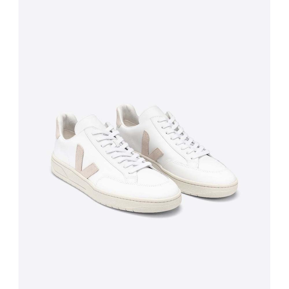 Αθλητικά Παπούτσια ανδρικα Veja V-12 LEATHER White/Pink | GR 342OKI